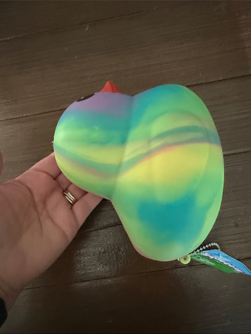 Tie Dye Duck Squishy - Picture 3 of 8